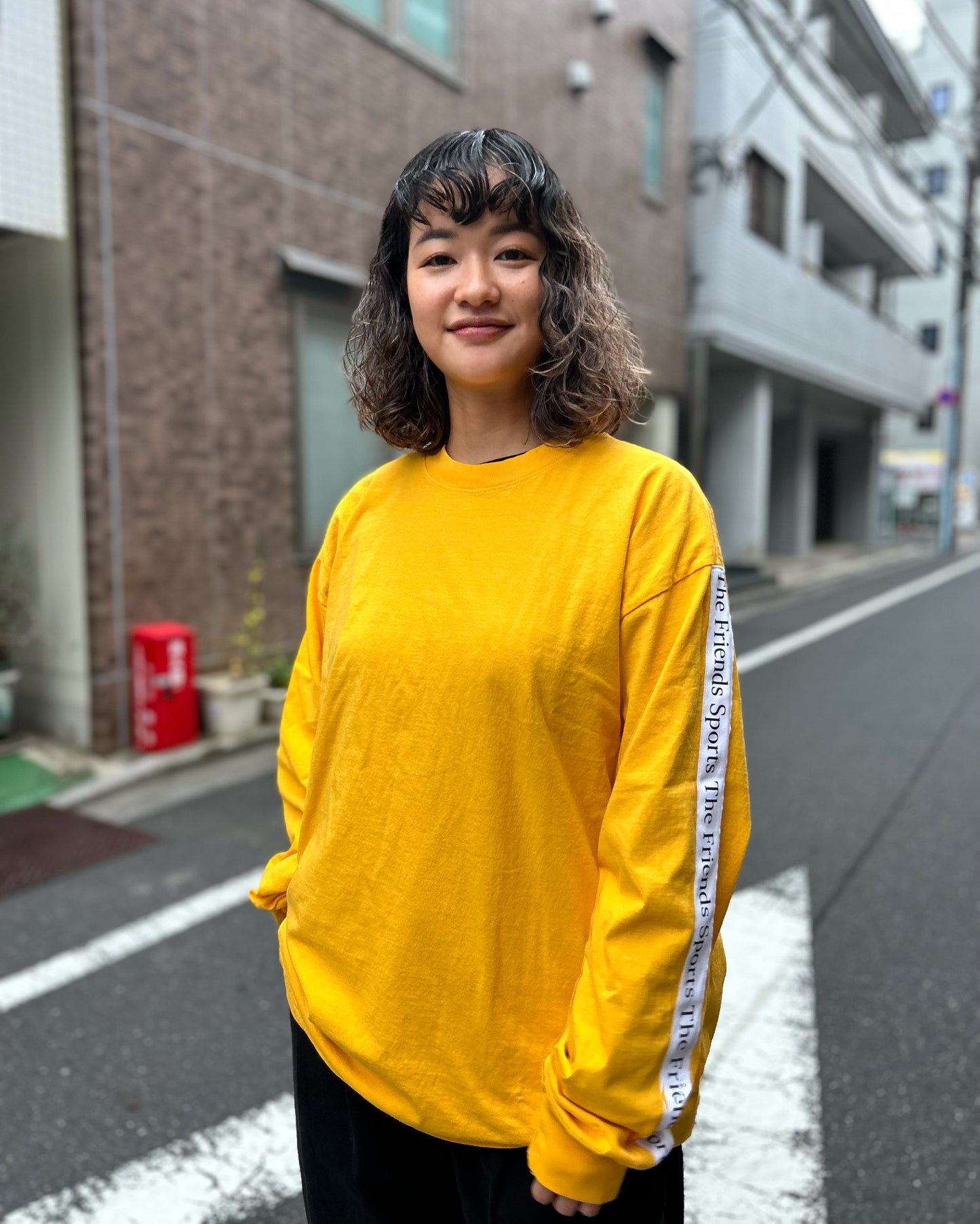 LONG SLEEVE CREW NECK T-SHIRT WHITE LINE (MEMORIAL)-Restock