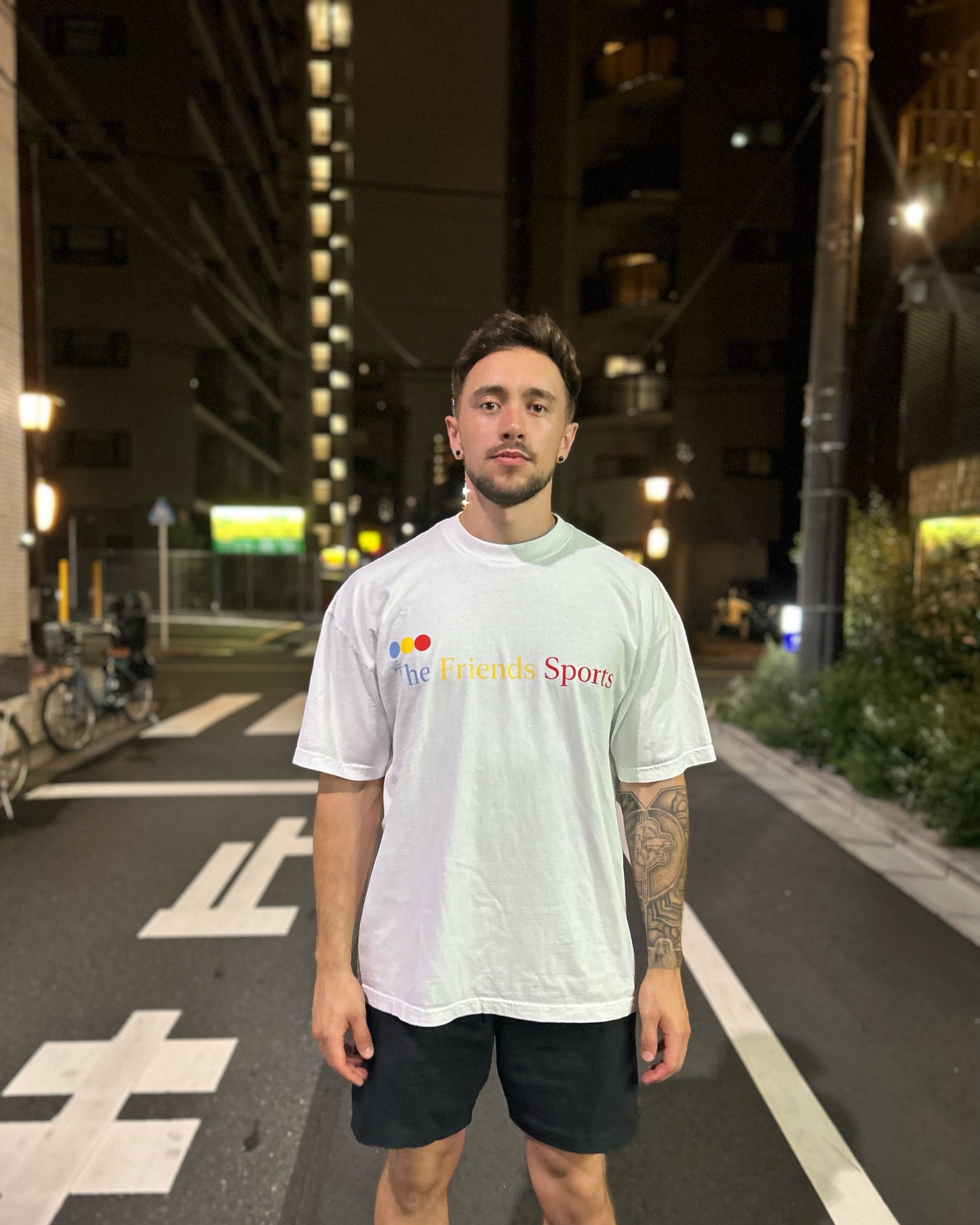CREW NECK T-SHIRT WHITE (MEMORIAL)-Restock