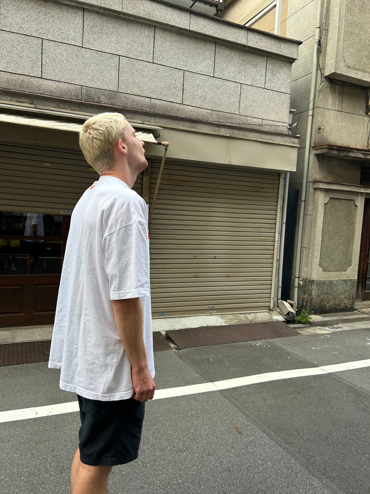 CREW NECK T-SHIRT WHITE (MEMORIAL)-Restock