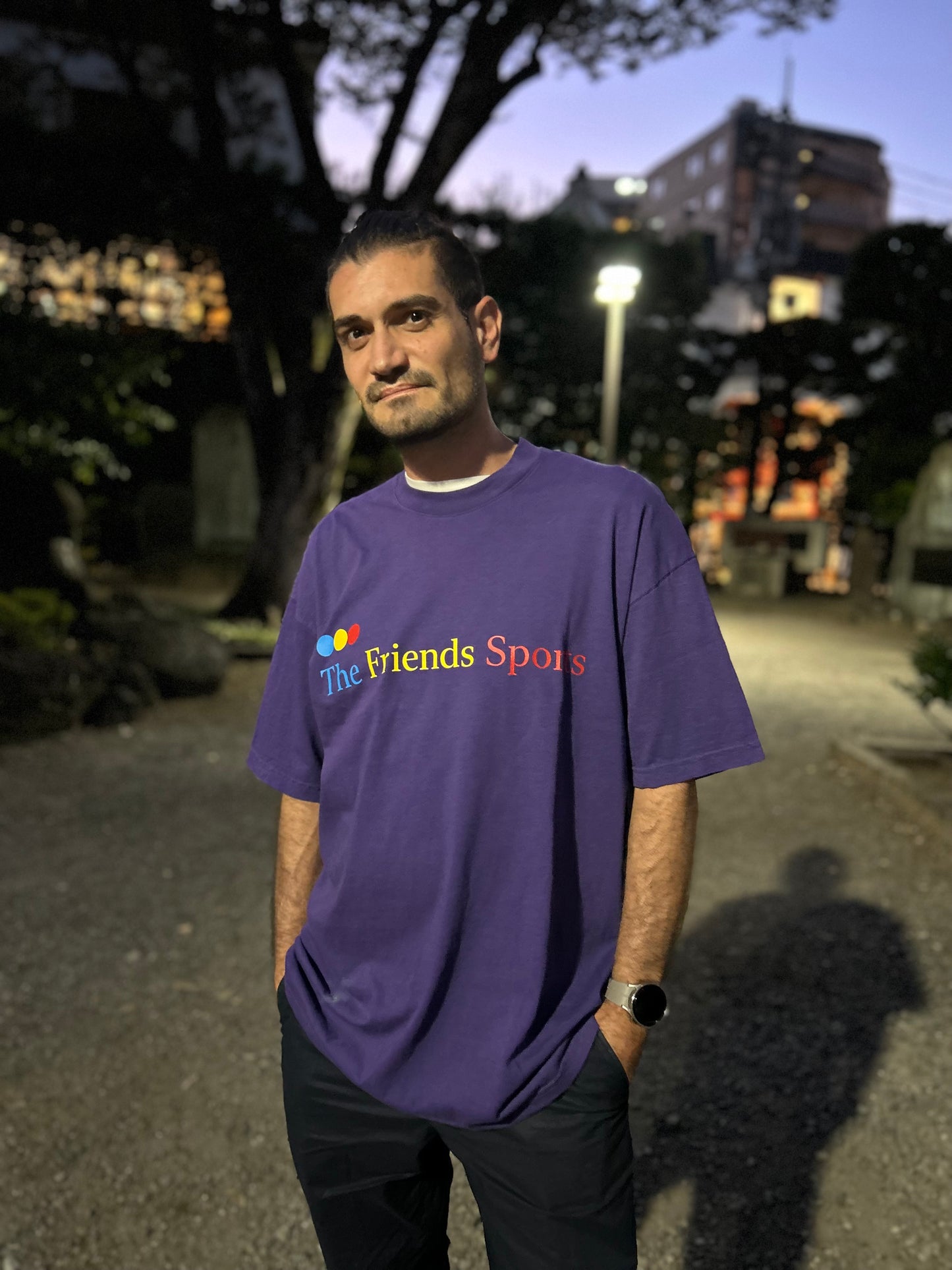 CREW NECK T-SHIRT PURPLE (MEMORIAL)-Restock