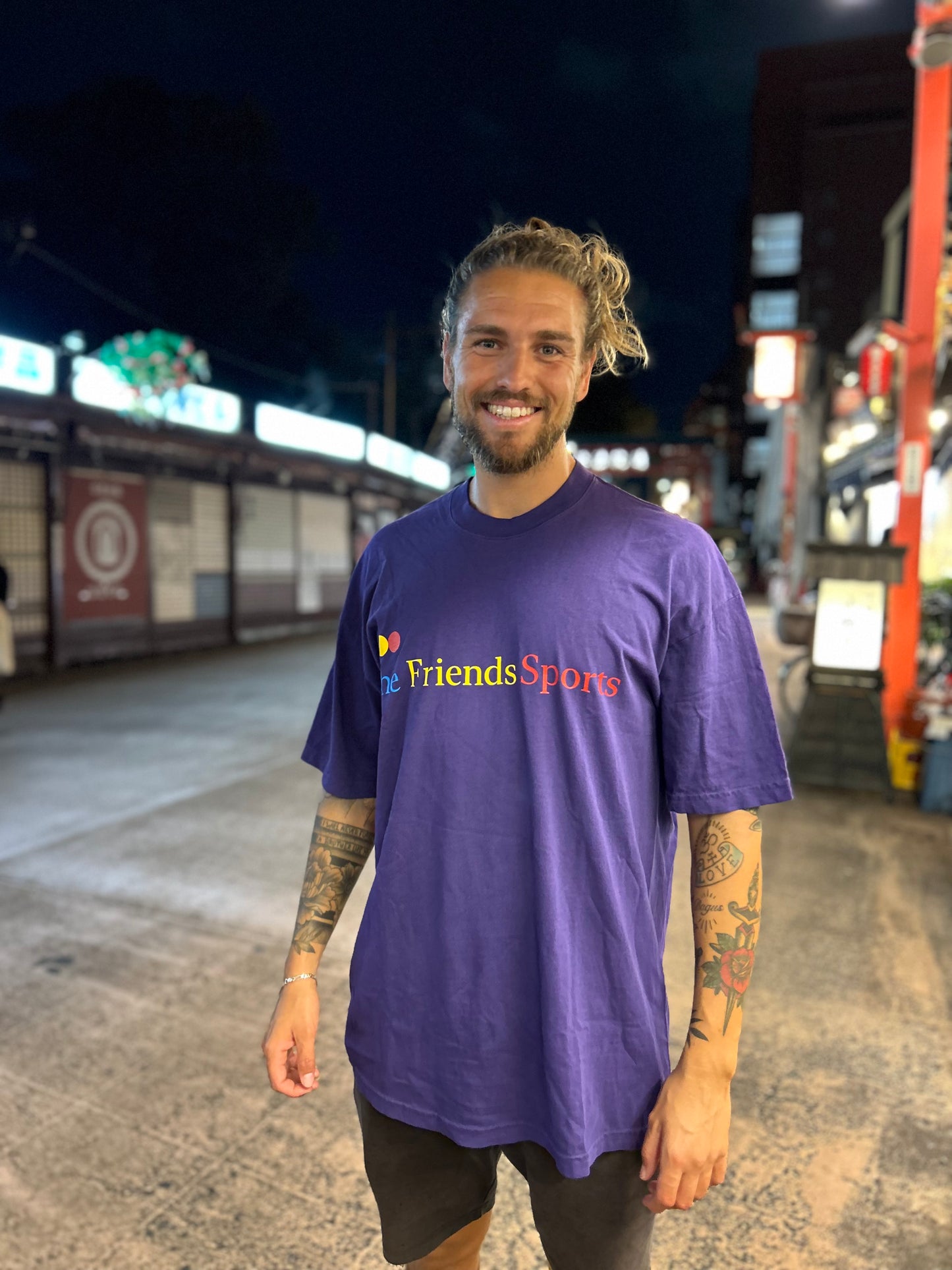 CREW NECK T-SHIRT PURPLE (MEMORIAL)-Restock