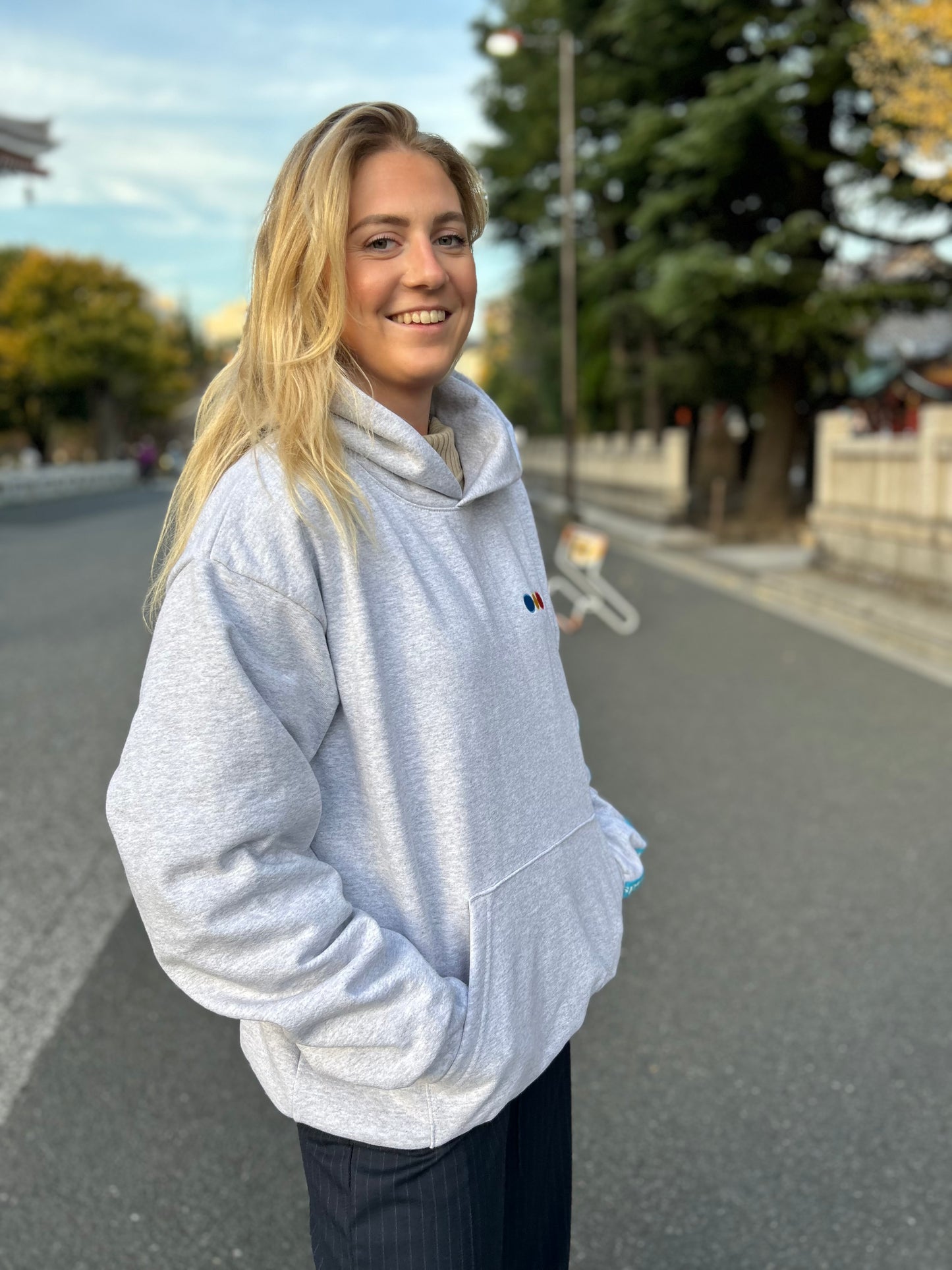 HEAVY HOODED PULLOVER SWEATSHIRT BLUE LINE (MEMORIAL)