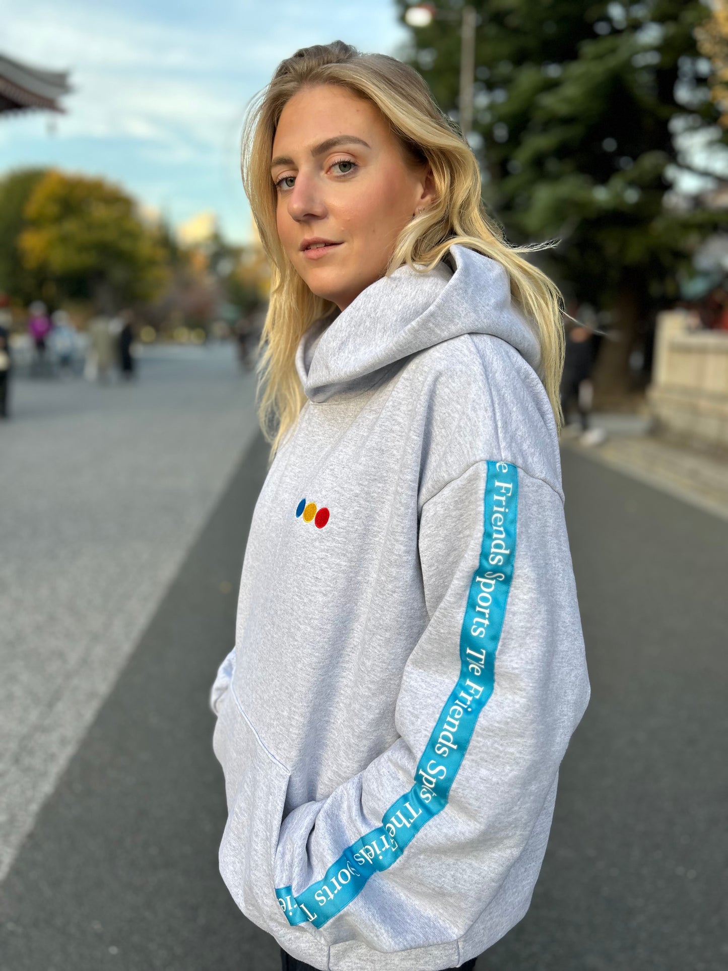 HEAVY HOODED PULLOVER SWEATSHIRT BLUE LINE (MEMORIAL)