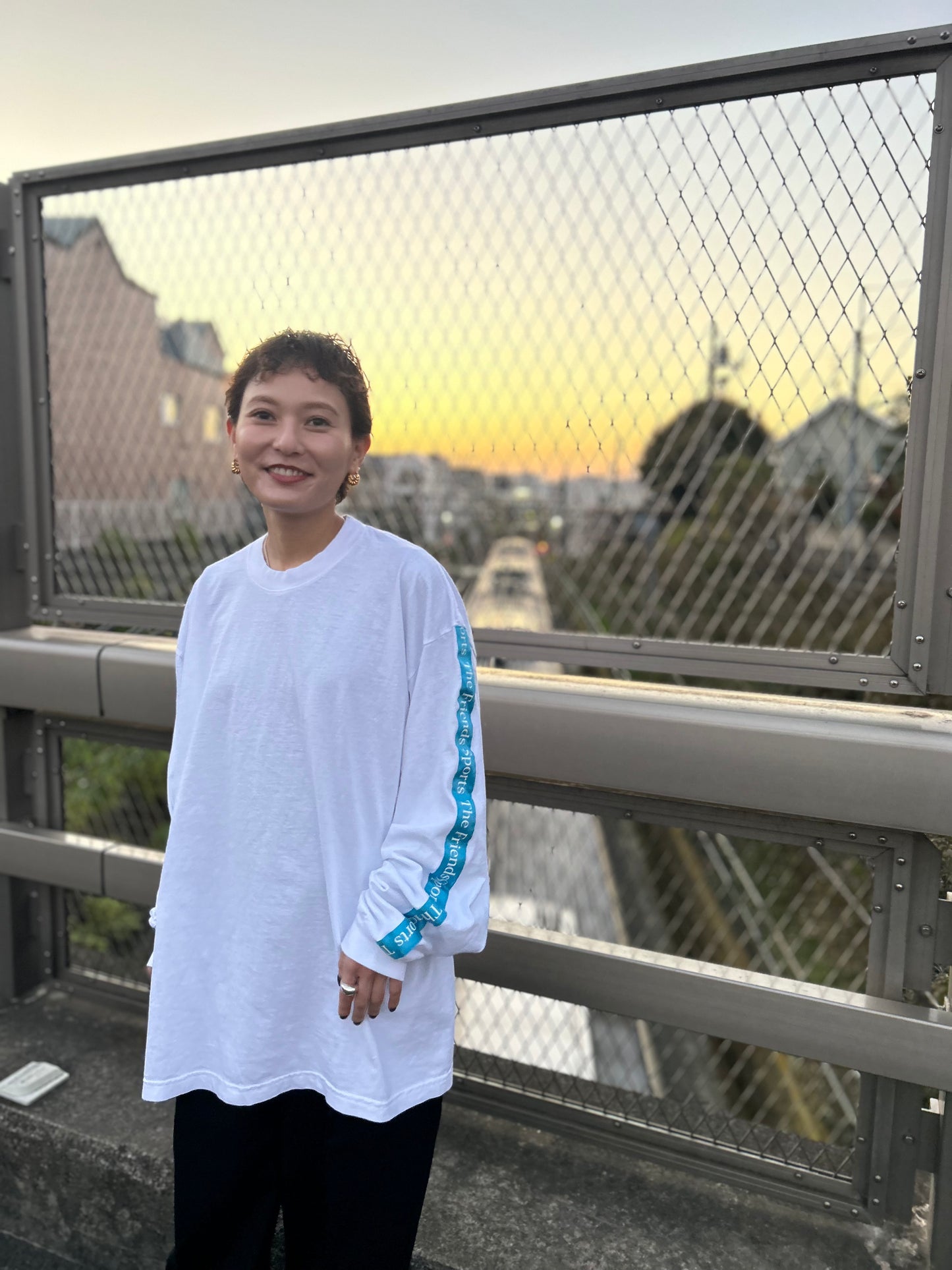 LONG SLEEVE CREW NECK T-SHIRT BLUE LINE (MEMORIAL)-Restock