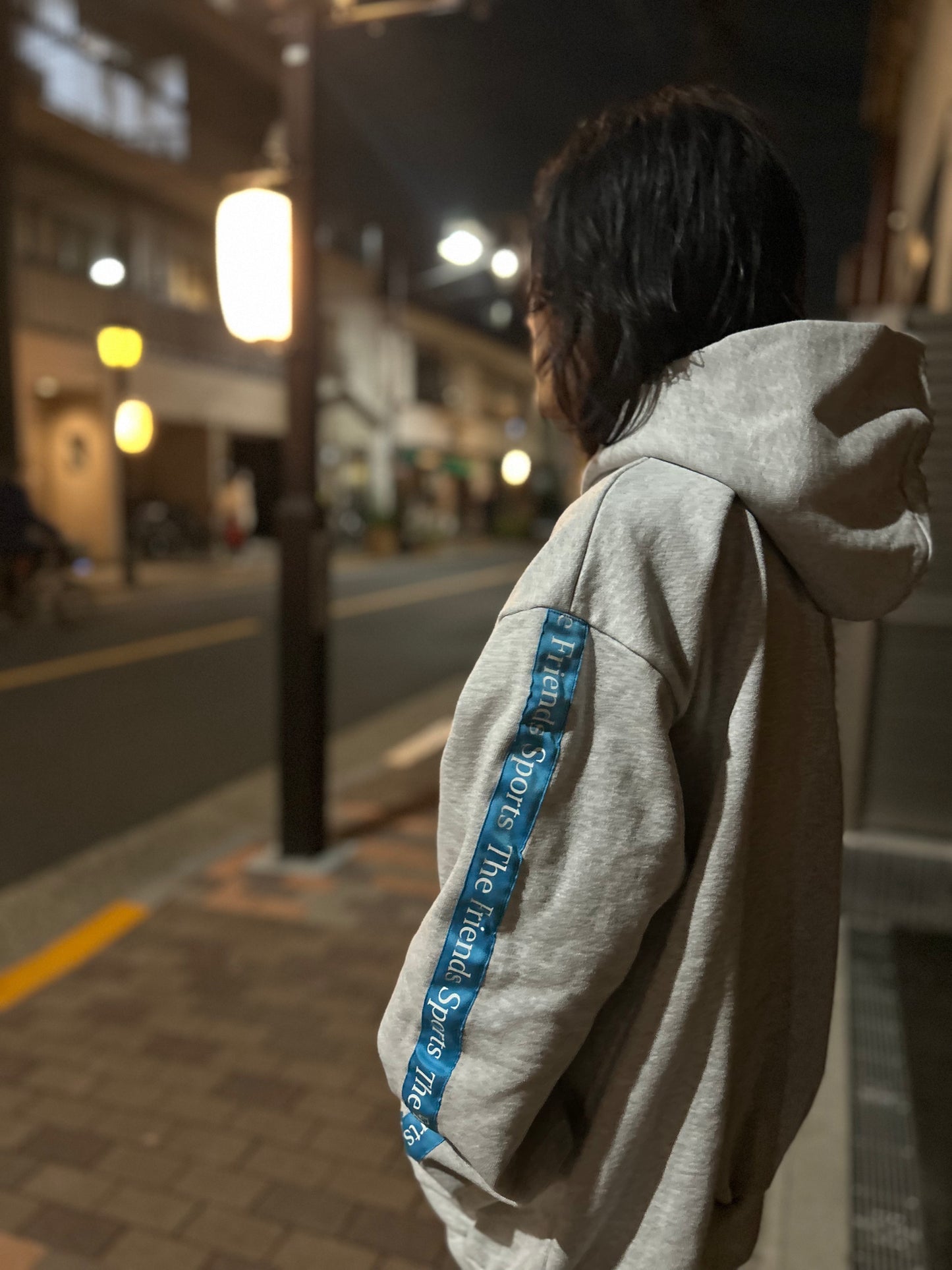 HEAVY HOODED PULLOVER SWEATSHIRT BLUE LINE (MEMORIAL)