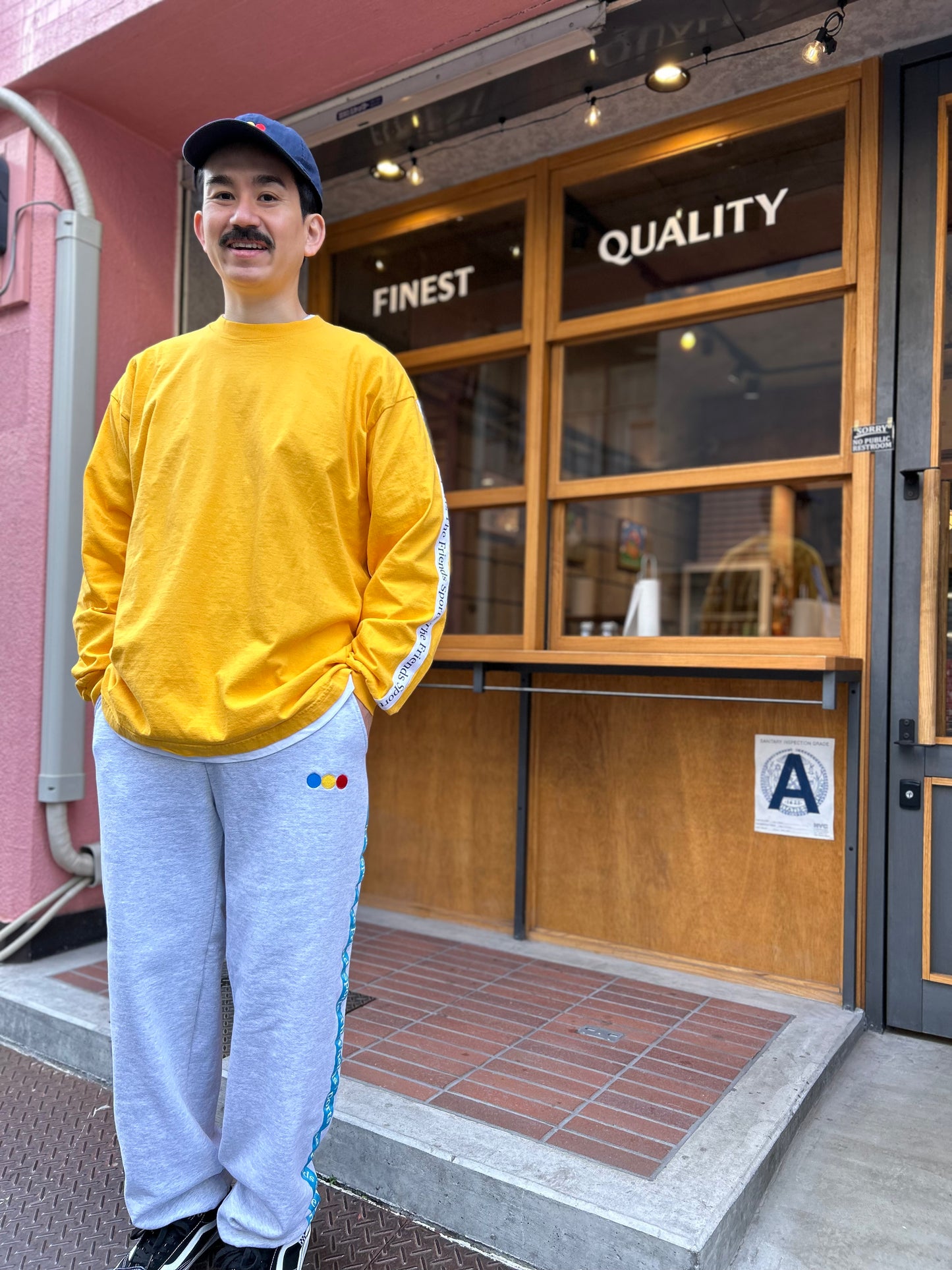 LONG SLEEVE CREW NECK T-SHIRT WHITE LINE (MEMORIAL)-Restock
