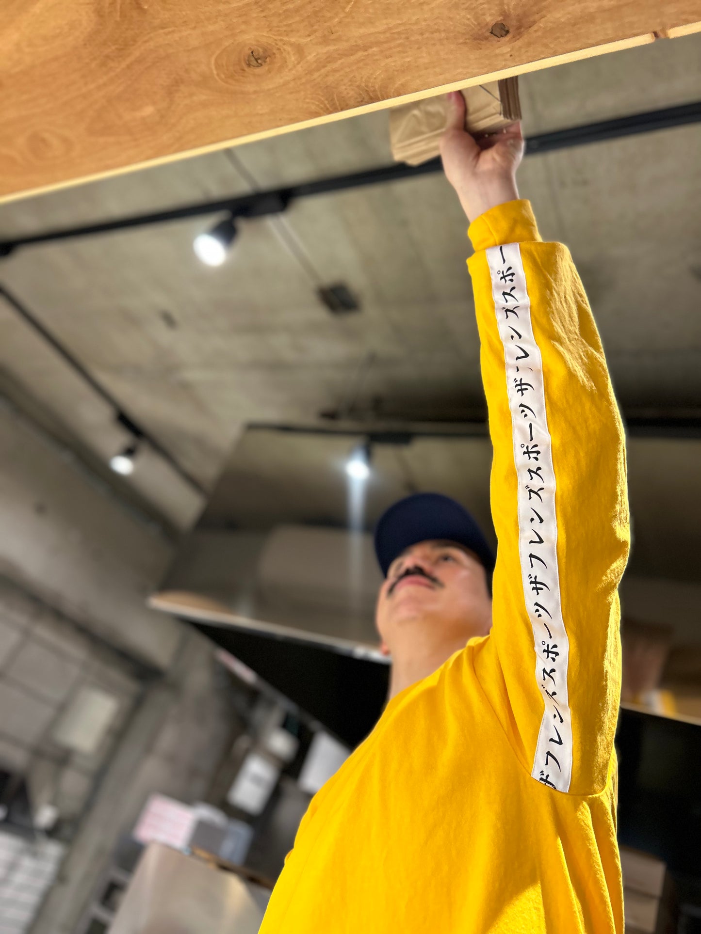 LONG SLEEVE CREW NECK T-SHIRT WHITE LINE (MEMORIAL)-Restock