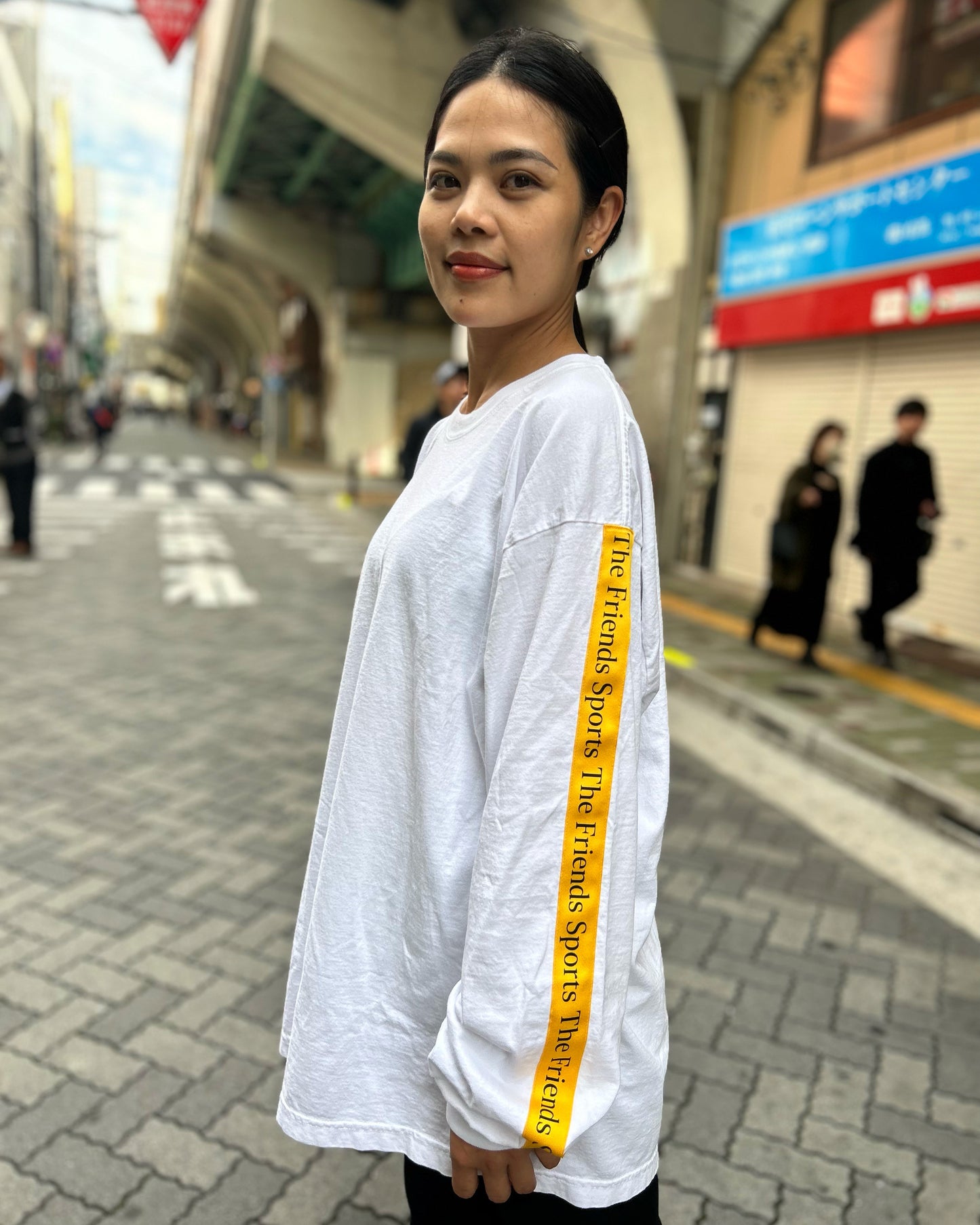 LONG SLEEVE CREW NECK T-SHIRT GOLD LINE (MEMORIAL)-Restock